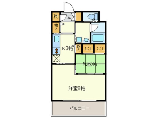 エンクレストベイ天神東(1001)の物件間取画像